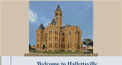 Desktop Screenshot of hallettsville.com
